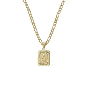 18K Gold Lux Initial Necklace
