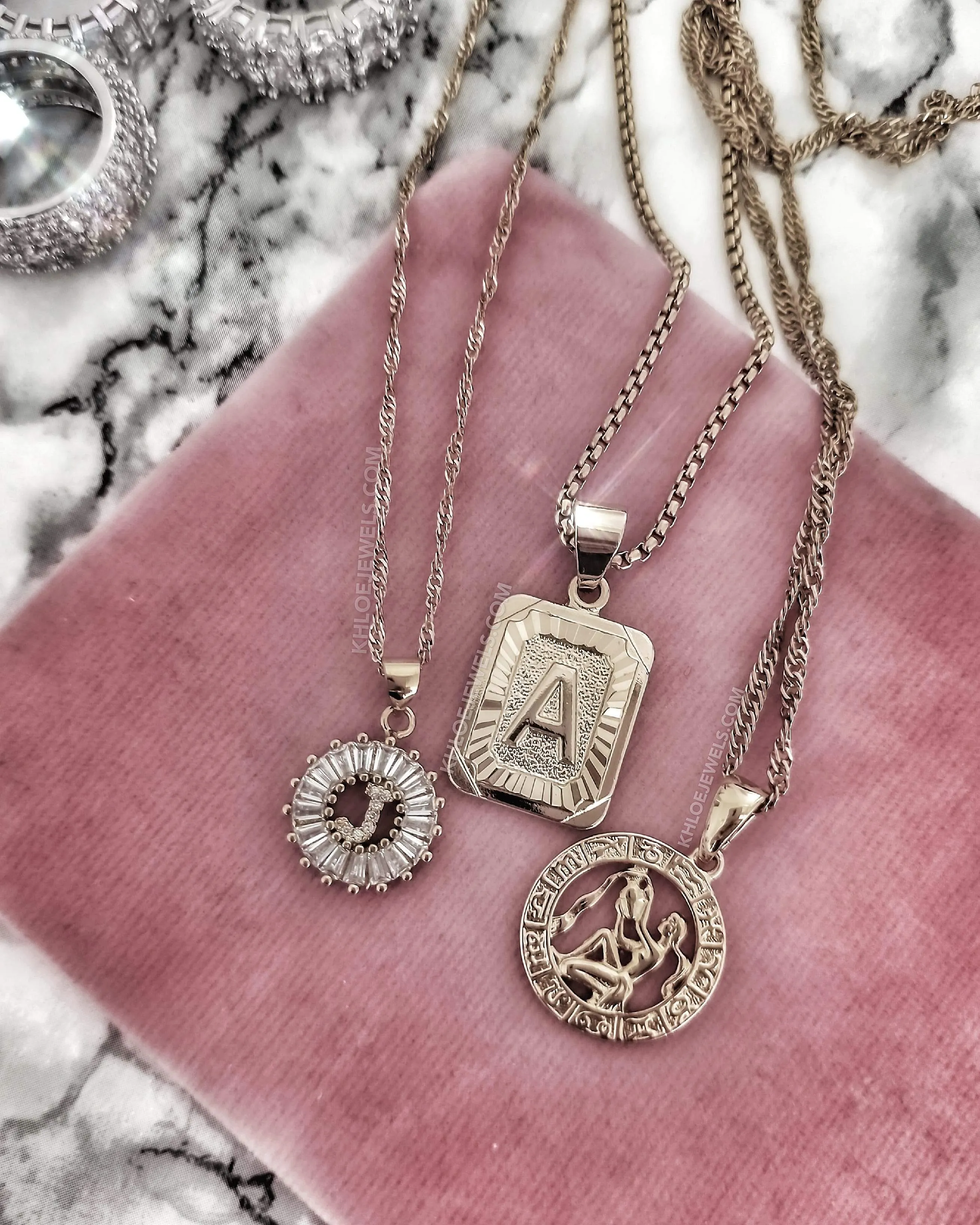 18K Gold Lux Initial Necklace