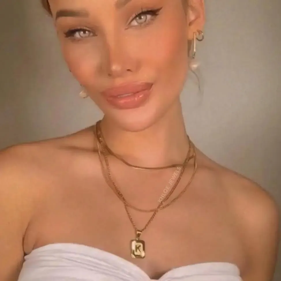 18K Gold Lux Initial Necklace