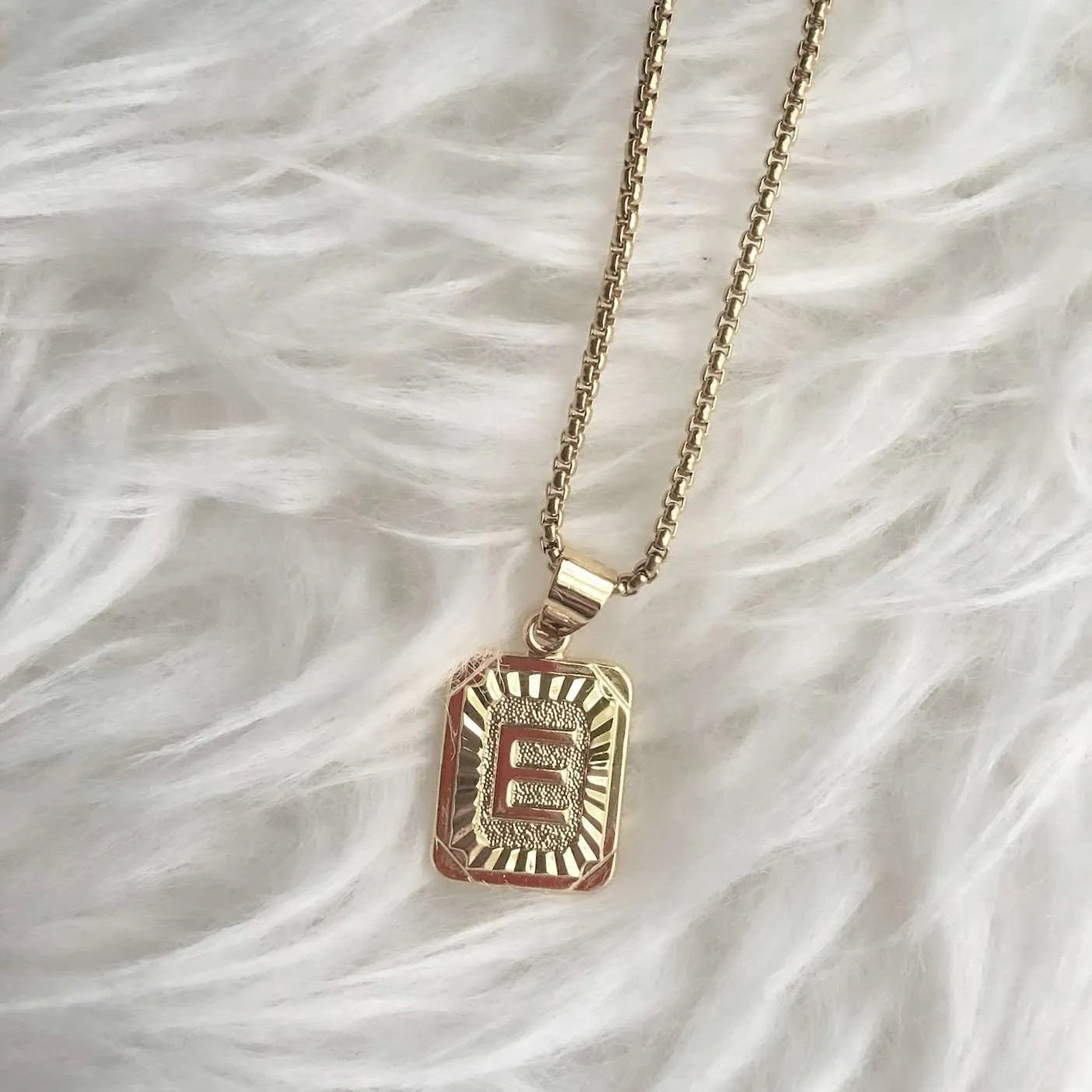 18K Gold Lux Initial Necklace