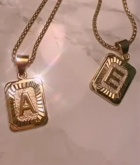 18K Gold Lux Initial Necklace