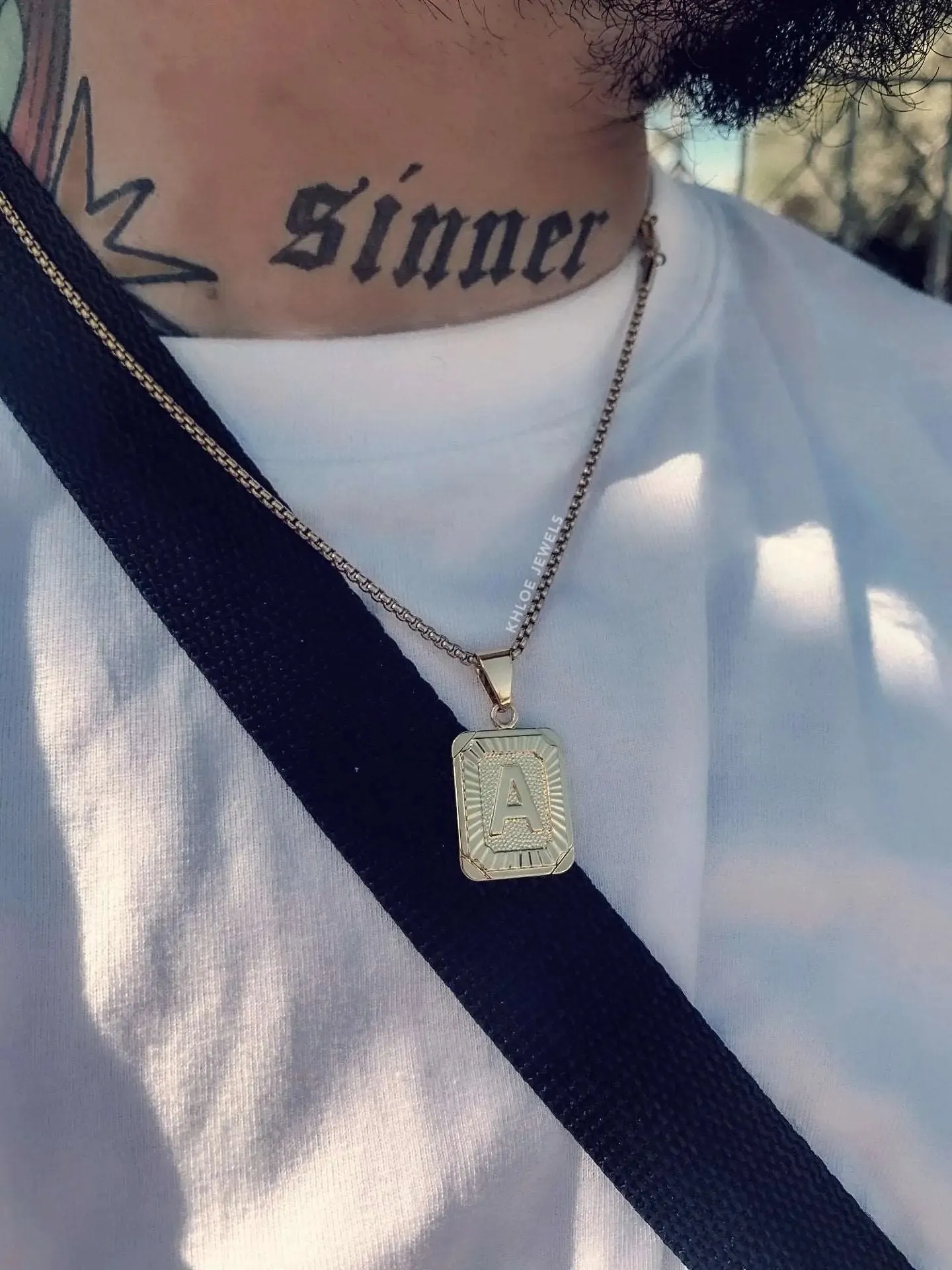 18K Gold Lux Initial Necklace