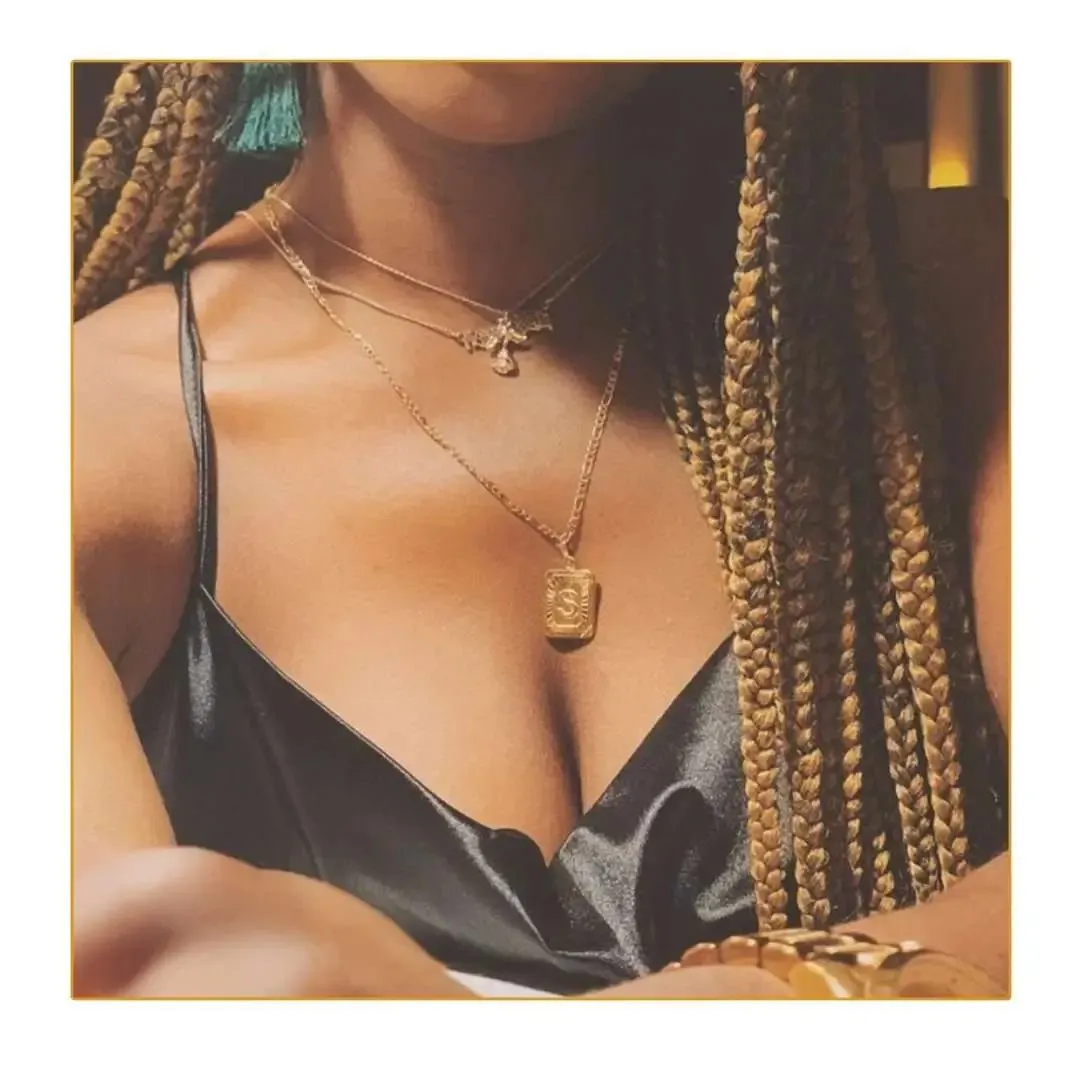 18K Gold Lux Initial Necklace