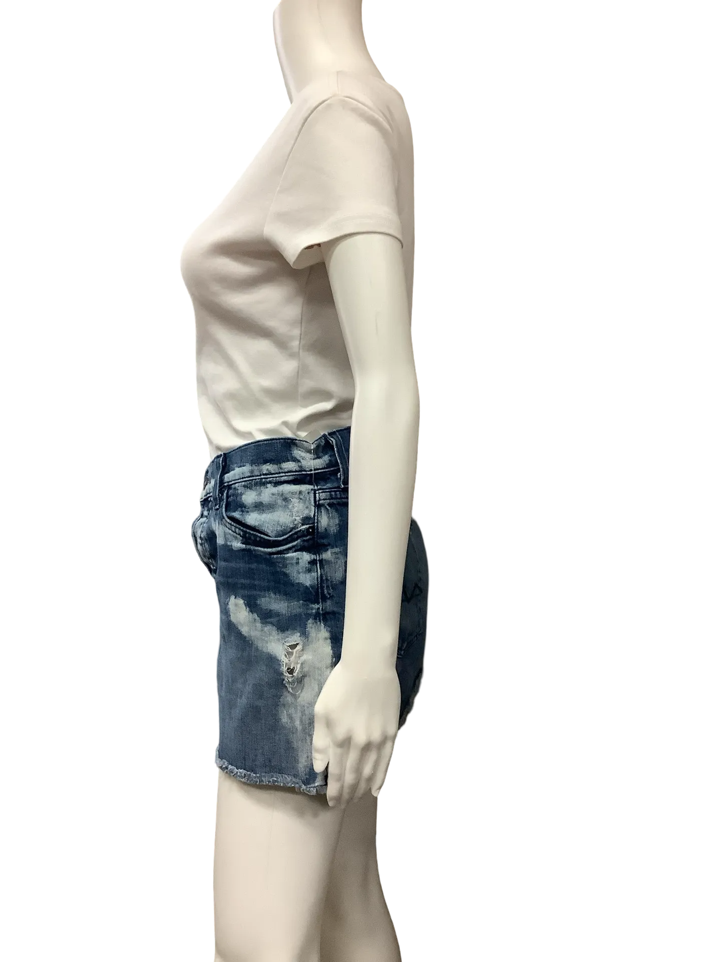 7 For All Mankind Women's Skirt Distressed Blue Size: 8
