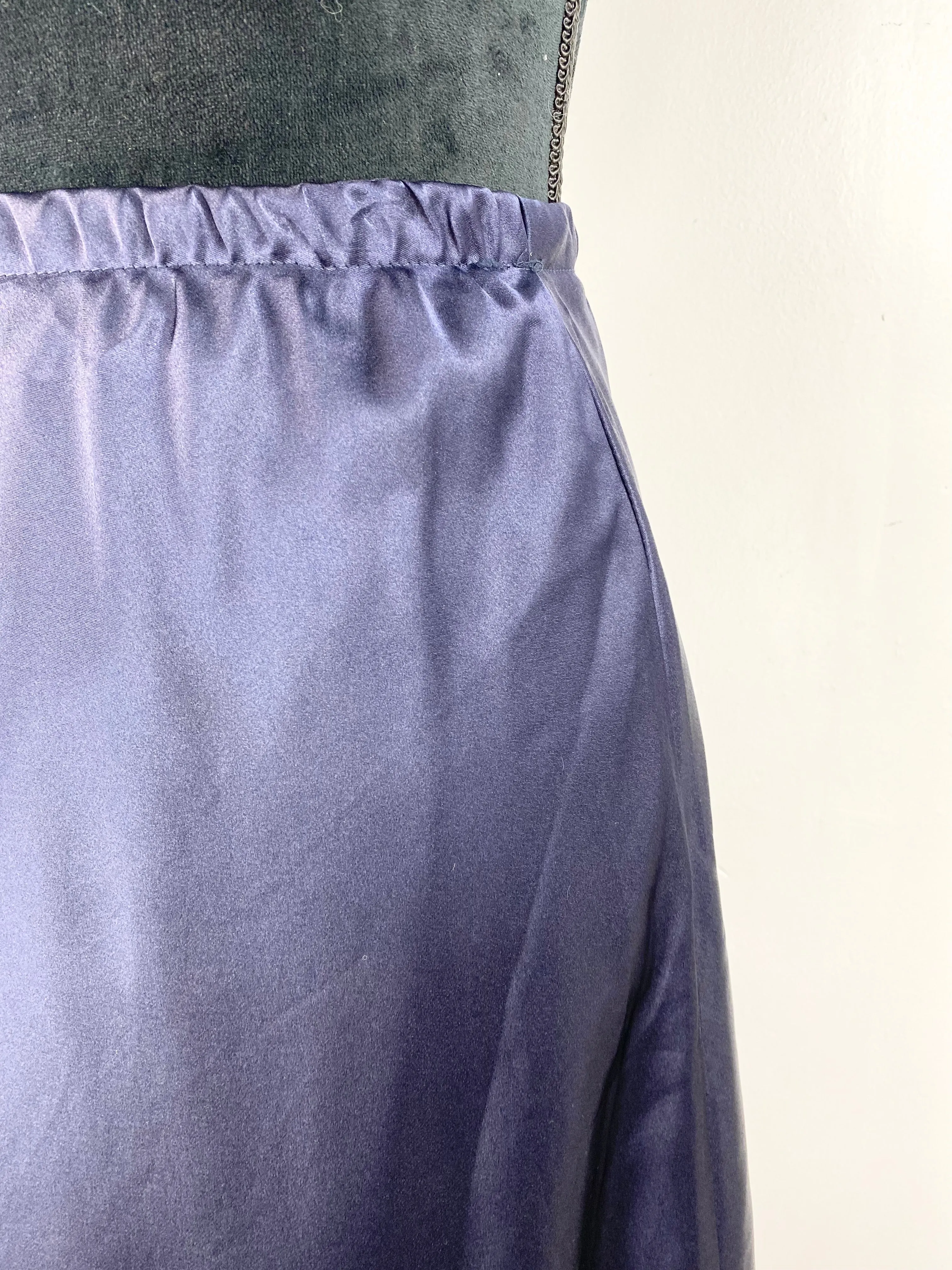 90s Midnight Blue Maxi Skirt - AU 12 / 14