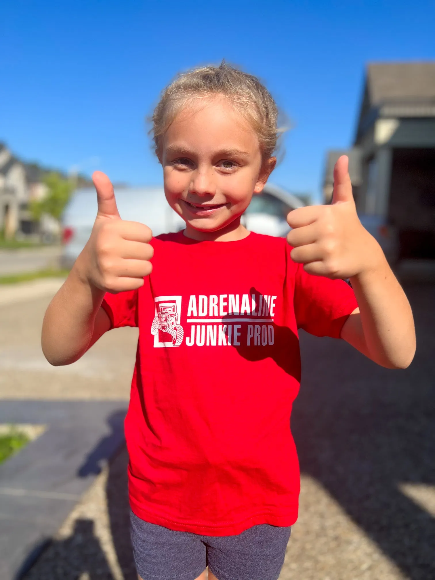 AdrenalineJunkieProd - Kids T-Shirt - Red