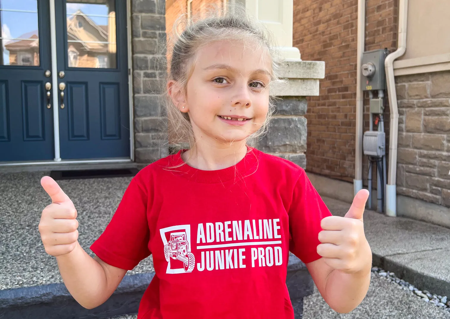AdrenalineJunkieProd - Kids T-Shirt - Red