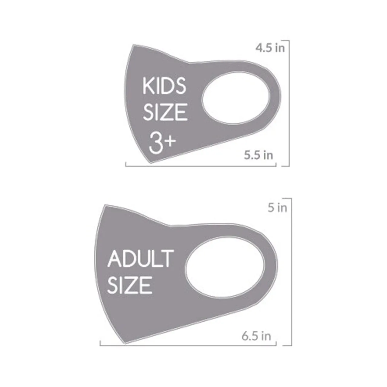 Adult Silver Fabric Mask