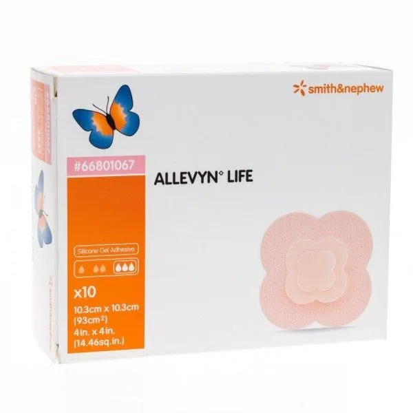 Allevyn Life Silicone Foam Dressings 10.3cm x 10.3cm | Hydrocellular