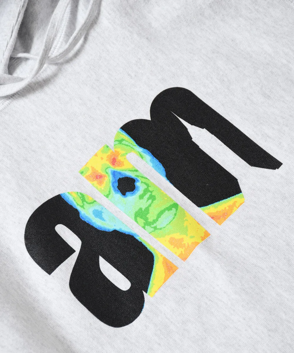 AM Aftermidnight NYC Thermo AM Logo Pullover Hoodie Grey