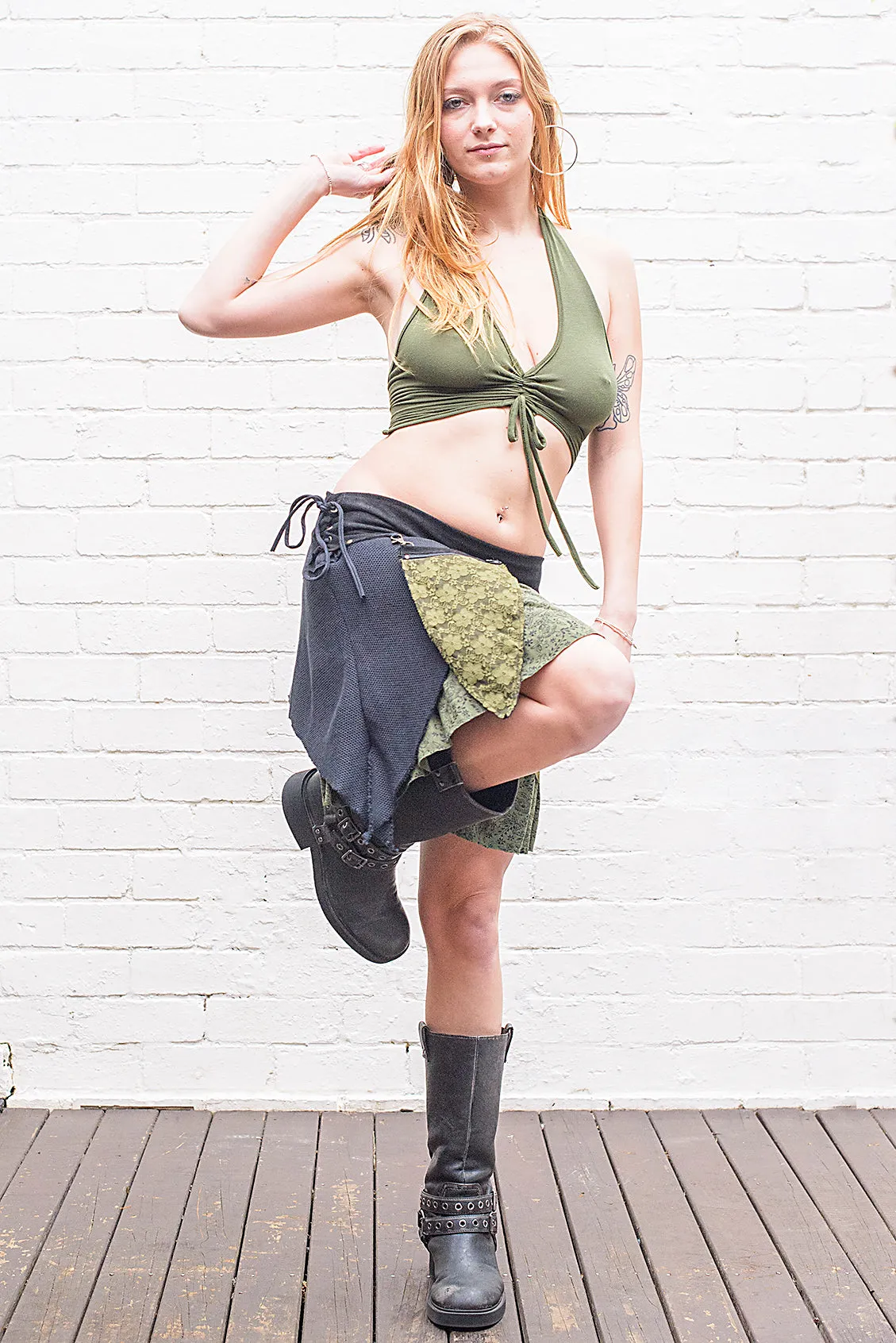 Archer Skirt in Royal Green