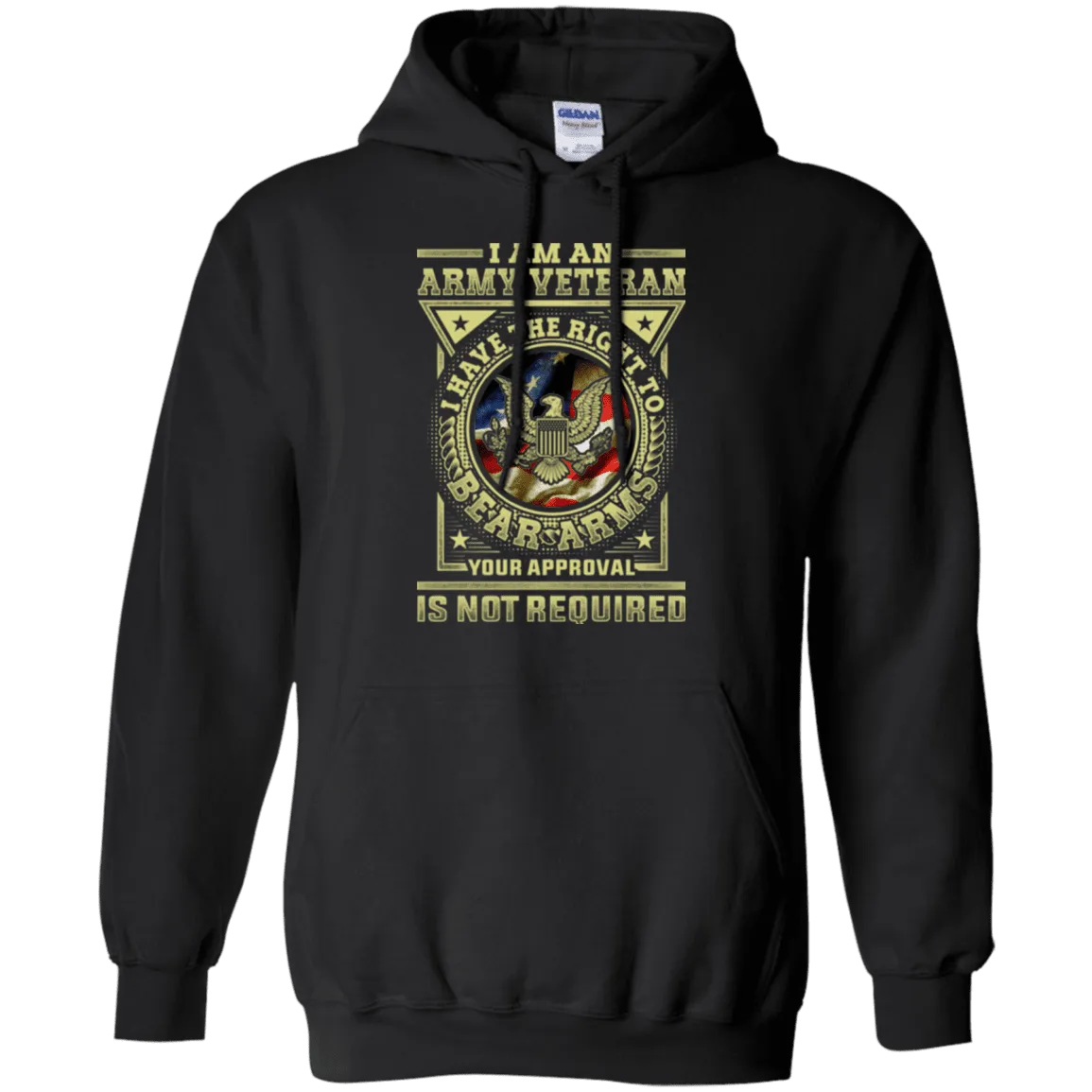 Army Veteran Have the Right To Bear Arms Men Front T Shirts