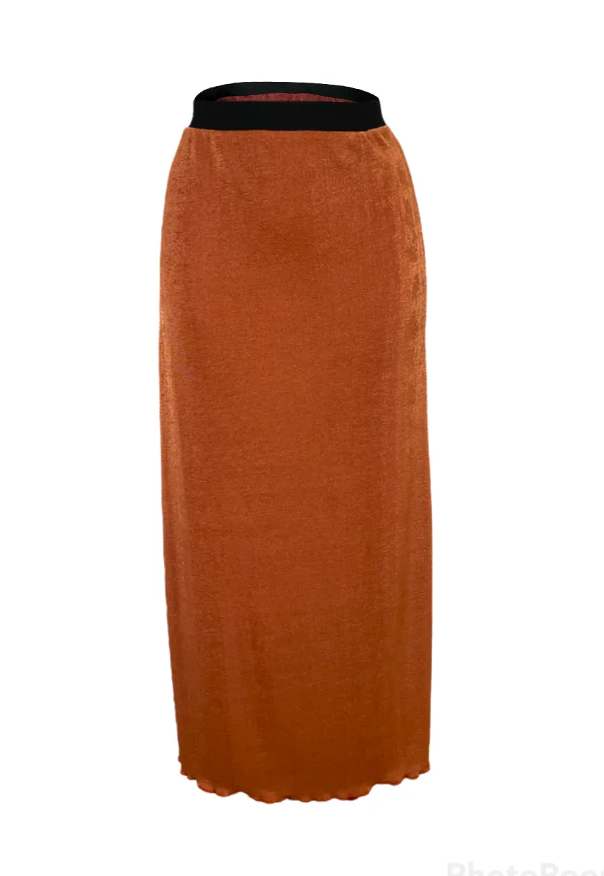 BLOOD ORANGE REVERSIBLE SKIRT
