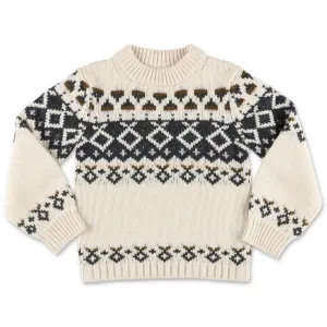 Bonpoint Intarisia Knit Crewneck Jumper