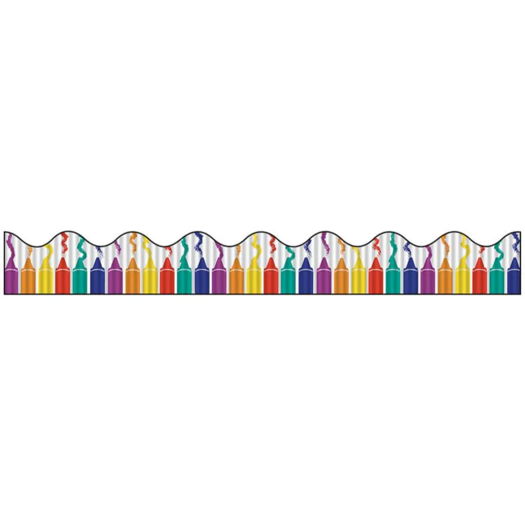 Bordette Decorative Border 2.25in x 25ft Crayons