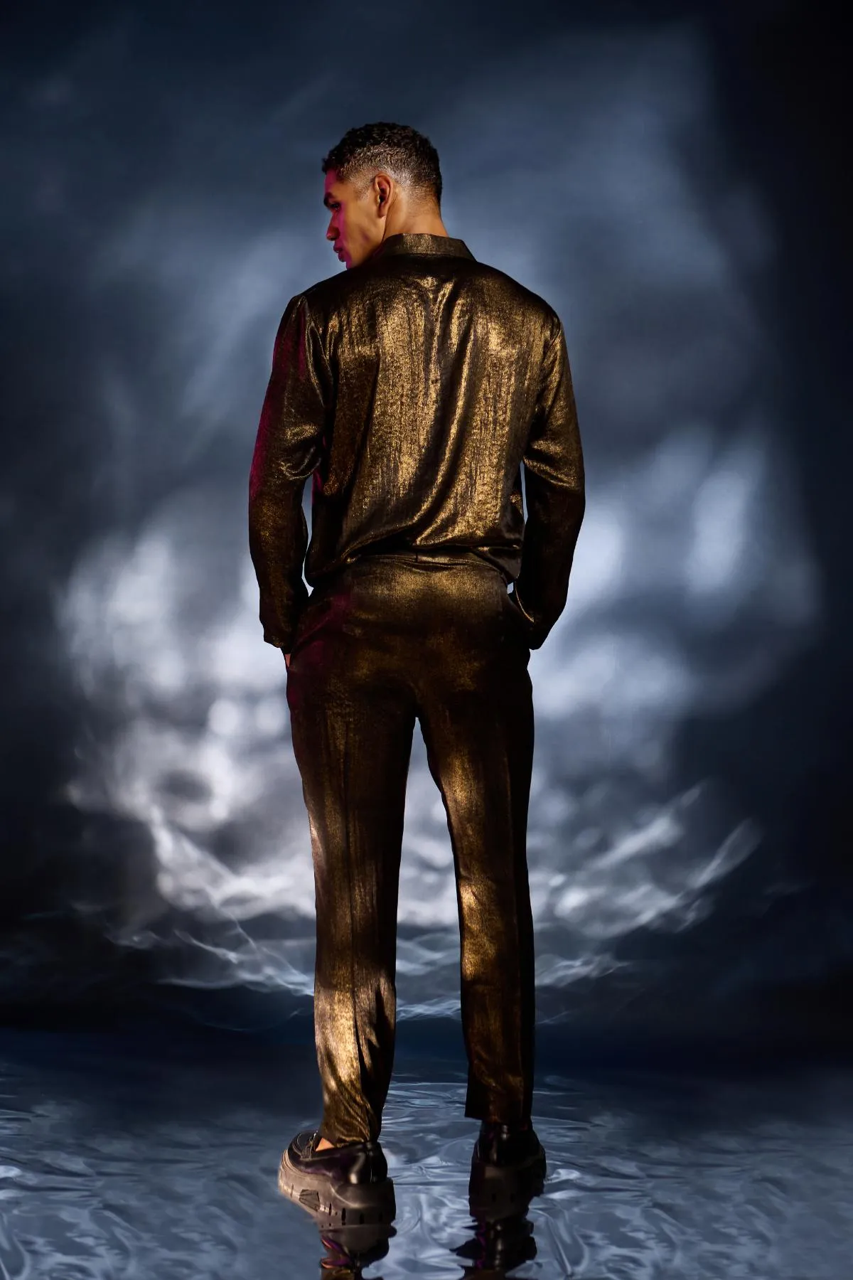Bronze shirt with pants