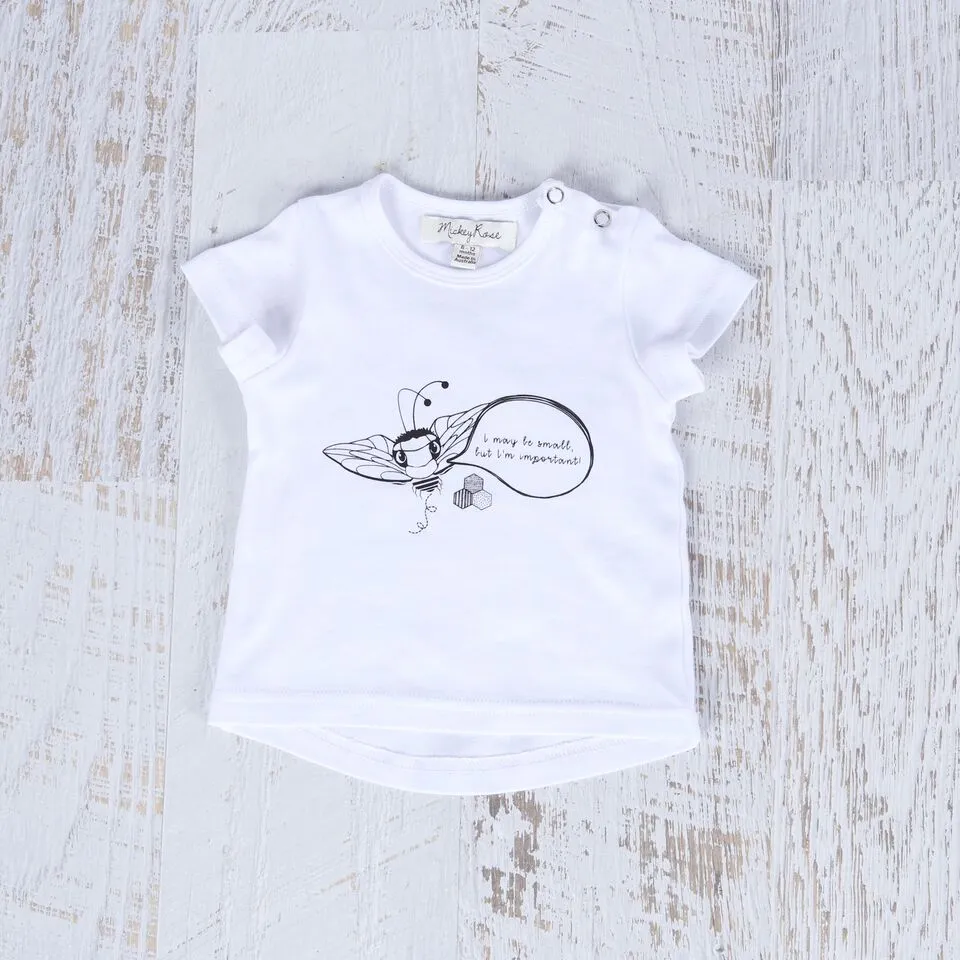Bumble Bee Tee - White