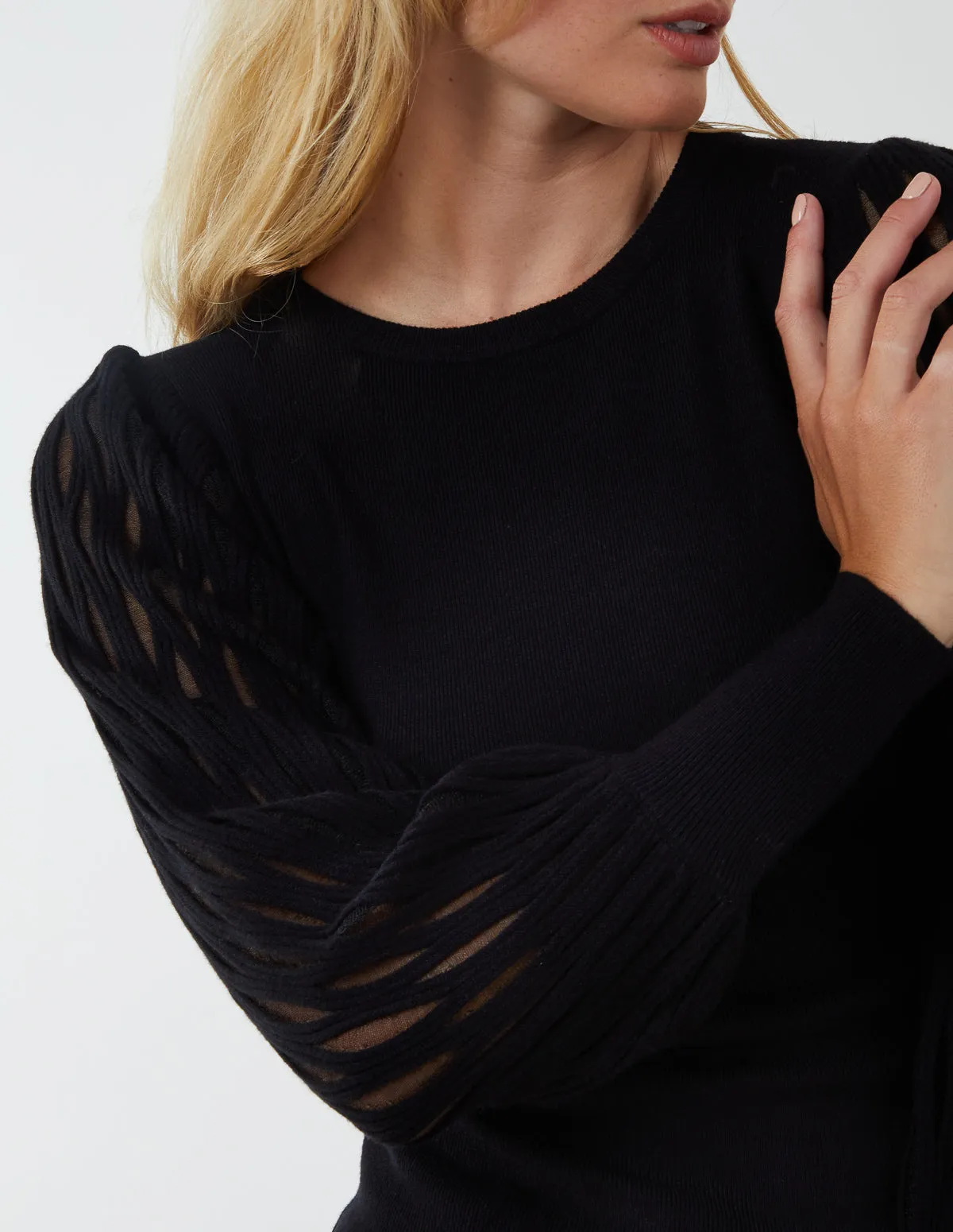 Cut Out Sleeve Jumper