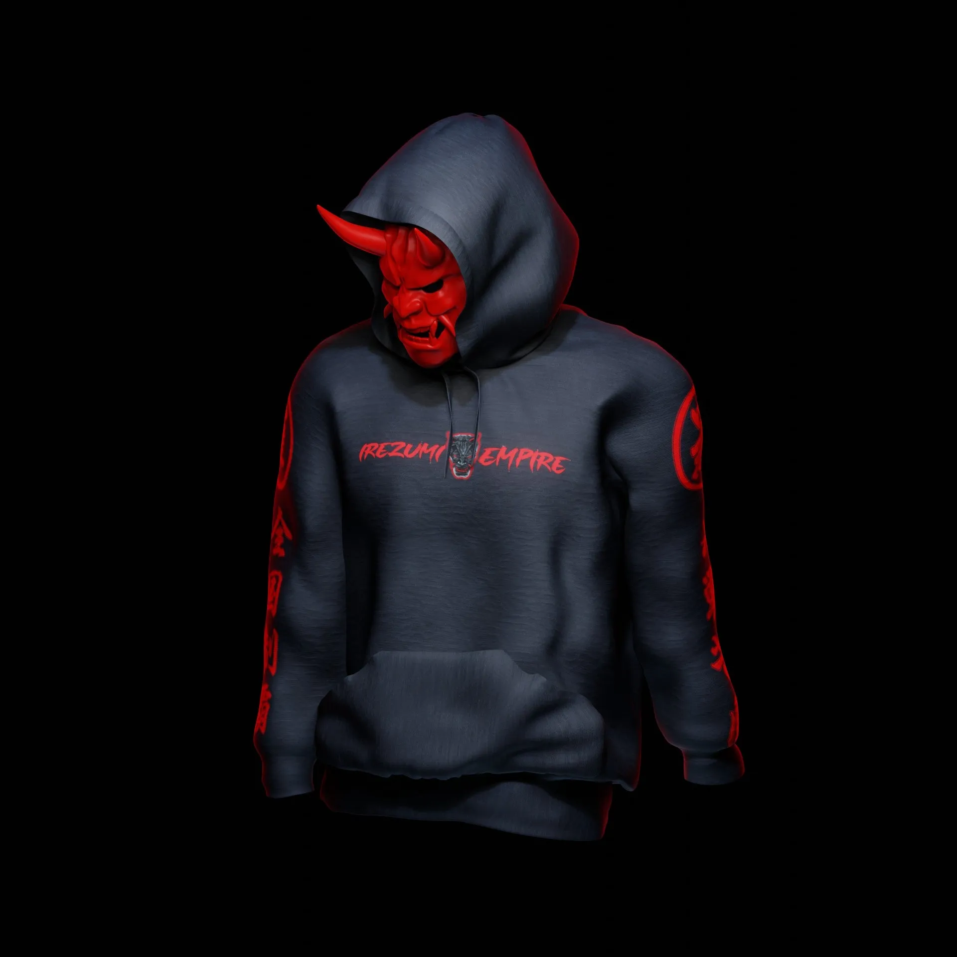 Dark Rage 3 Hannya Pullover Hoodie