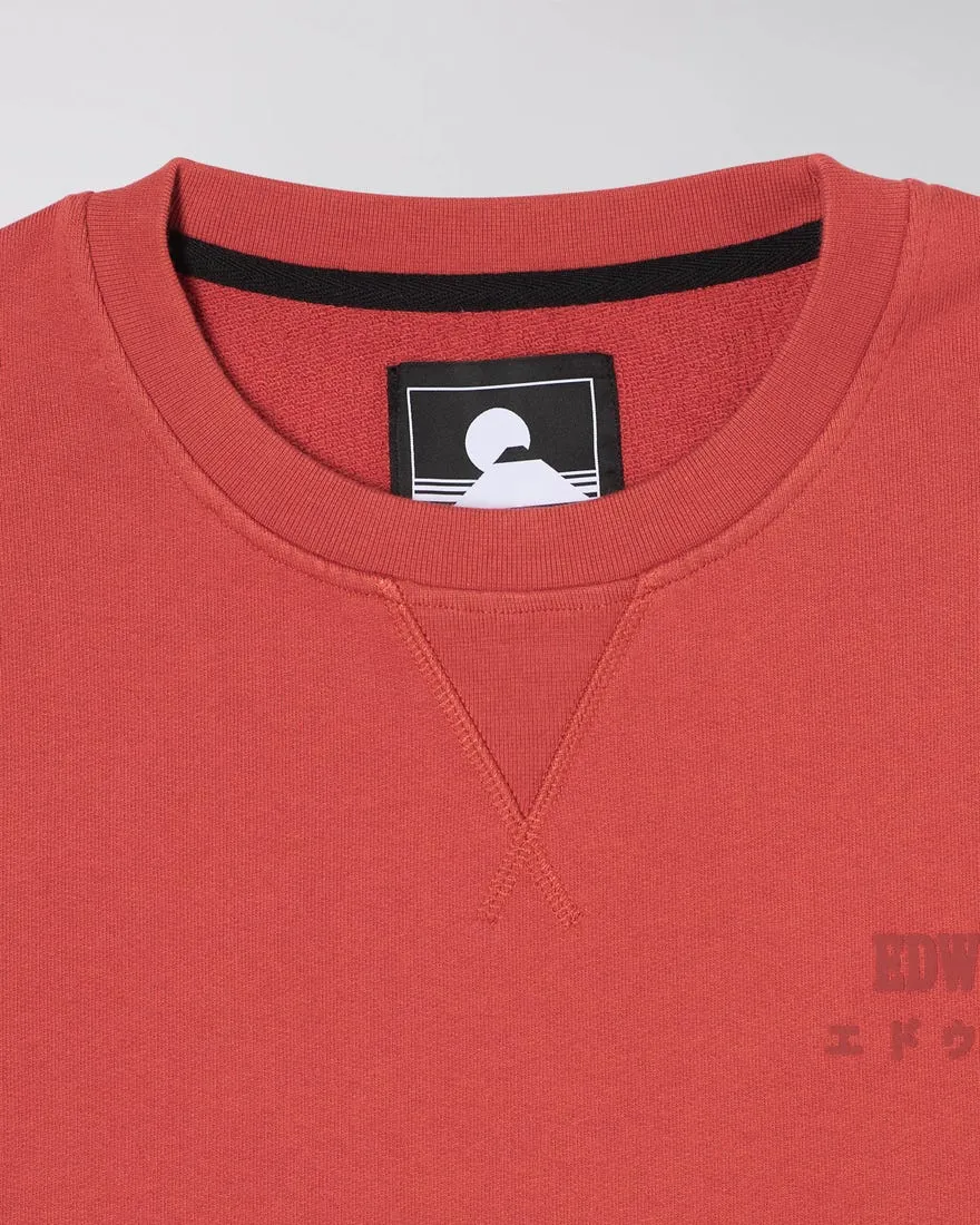 Edwin Base Crew Sweat Burnished Sunset