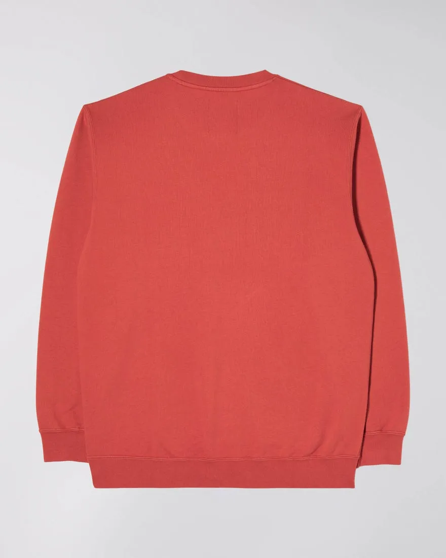 Edwin Base Crew Sweat Burnished Sunset