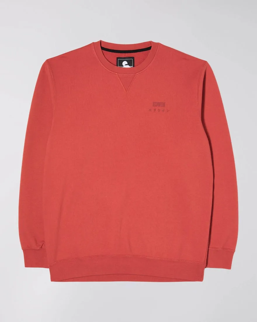 Edwin Base Crew Sweat Burnished Sunset