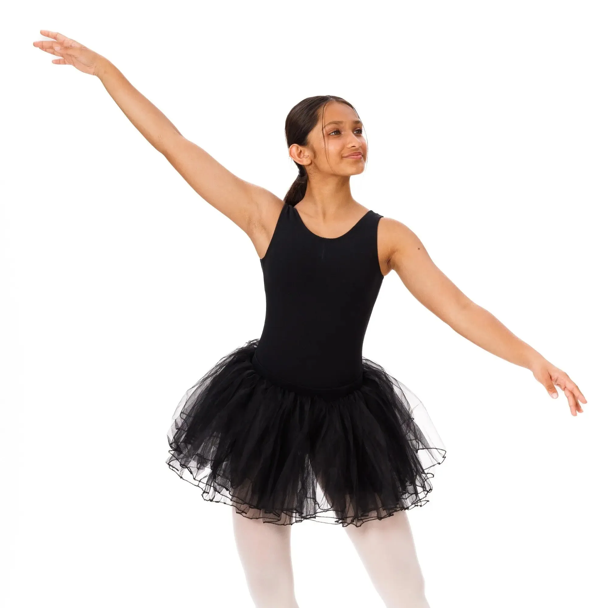 Elastic waist 4 layered Tutu Skirt