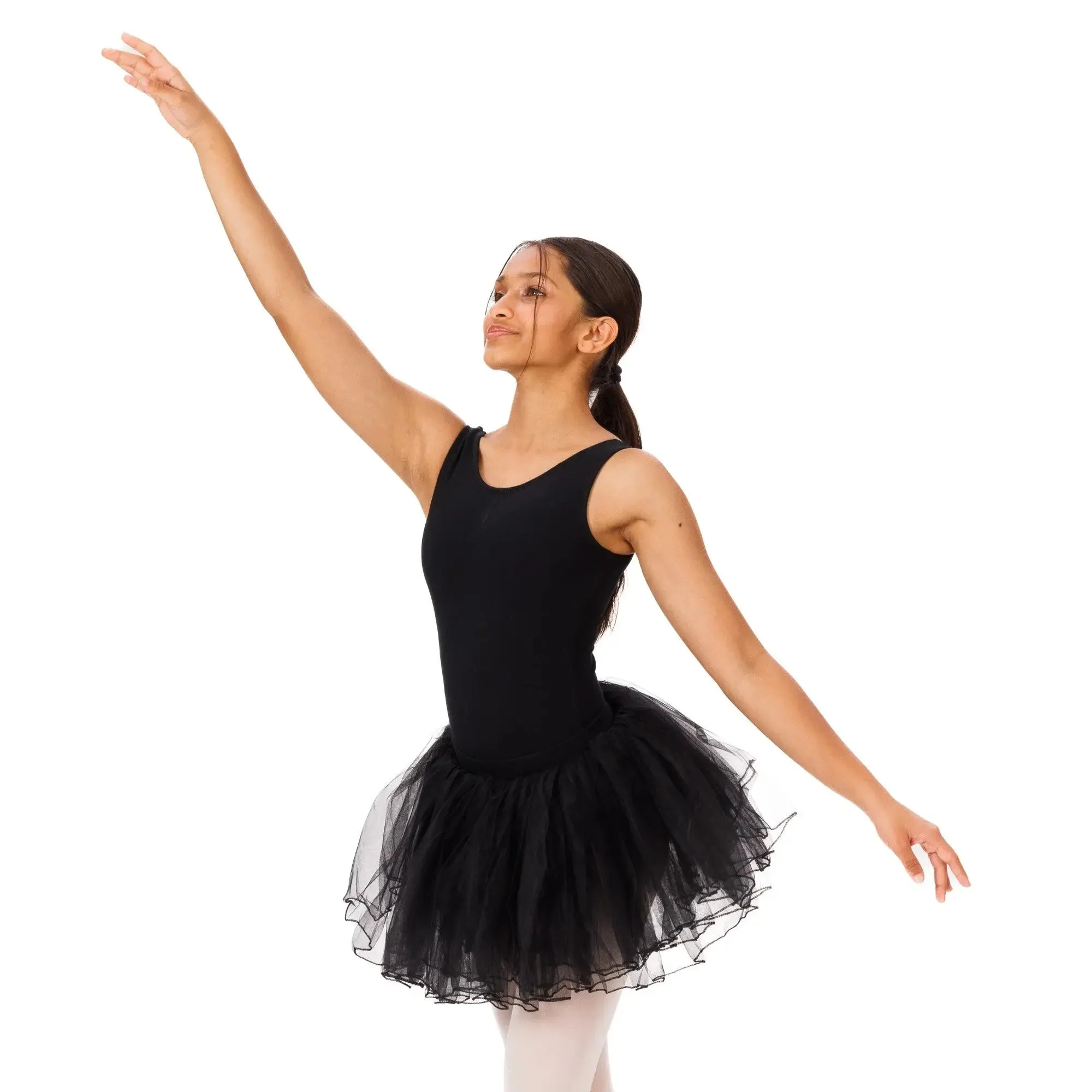 Elastic waist 4 layered Tutu Skirt