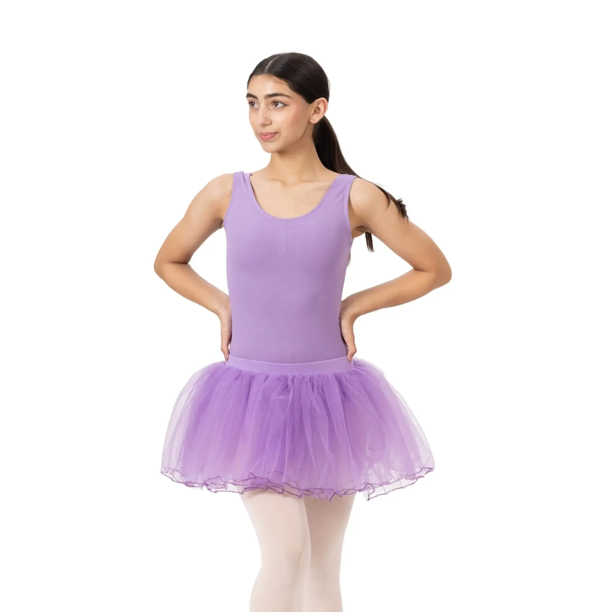 Elastic waist 4 layered Tutu Skirt