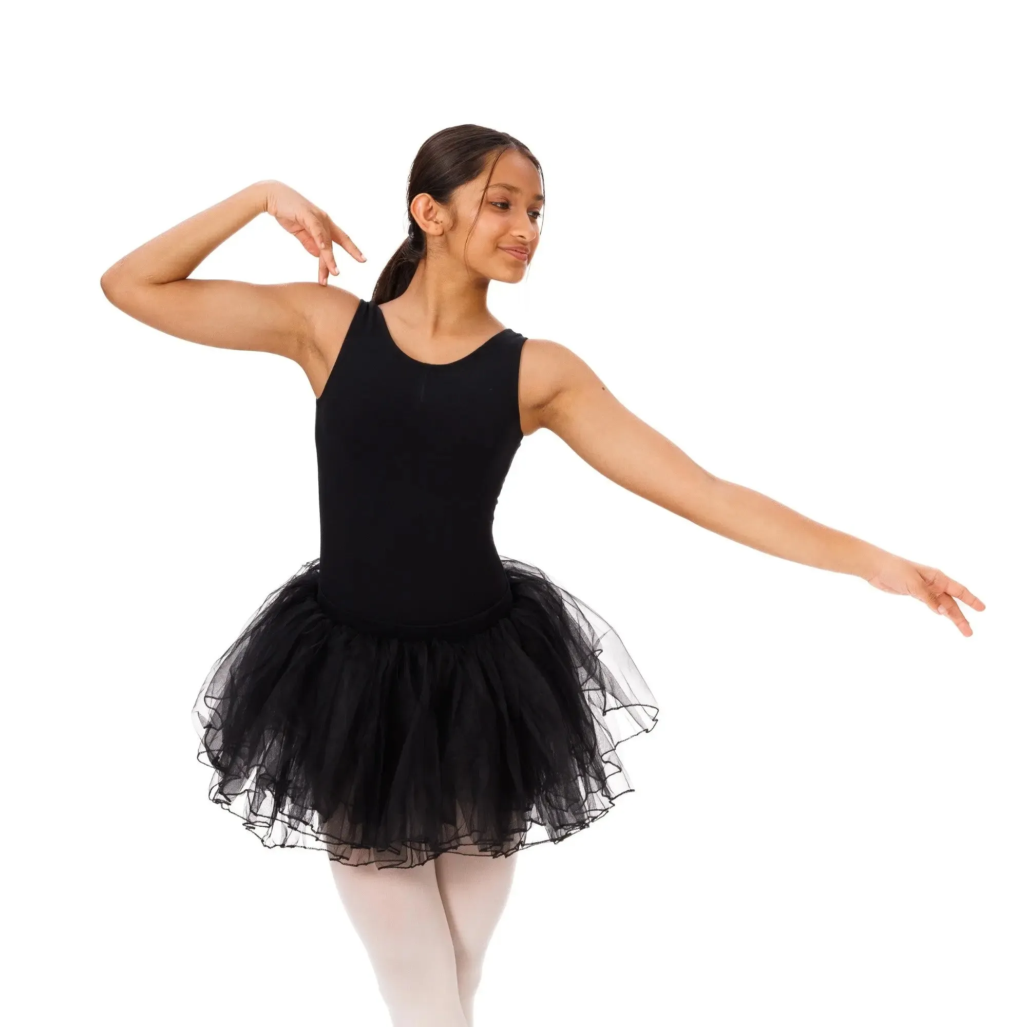 Elastic waist 4 layered Tutu Skirt