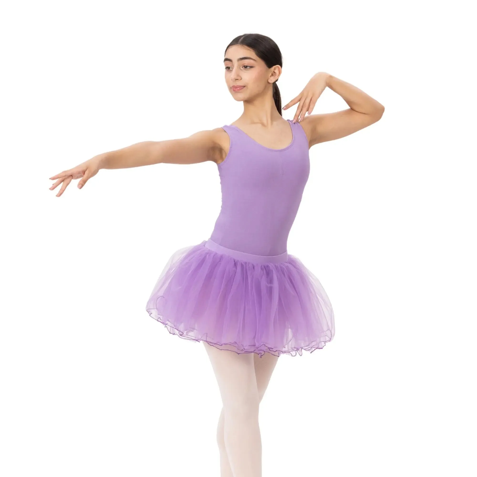 Elastic waist 4 layered Tutu Skirt