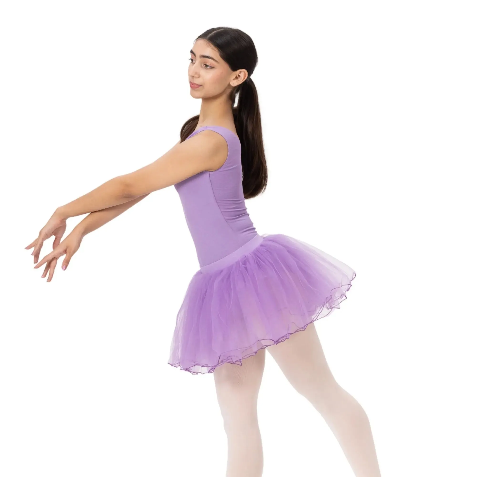 Elastic waist 4 layered Tutu Skirt
