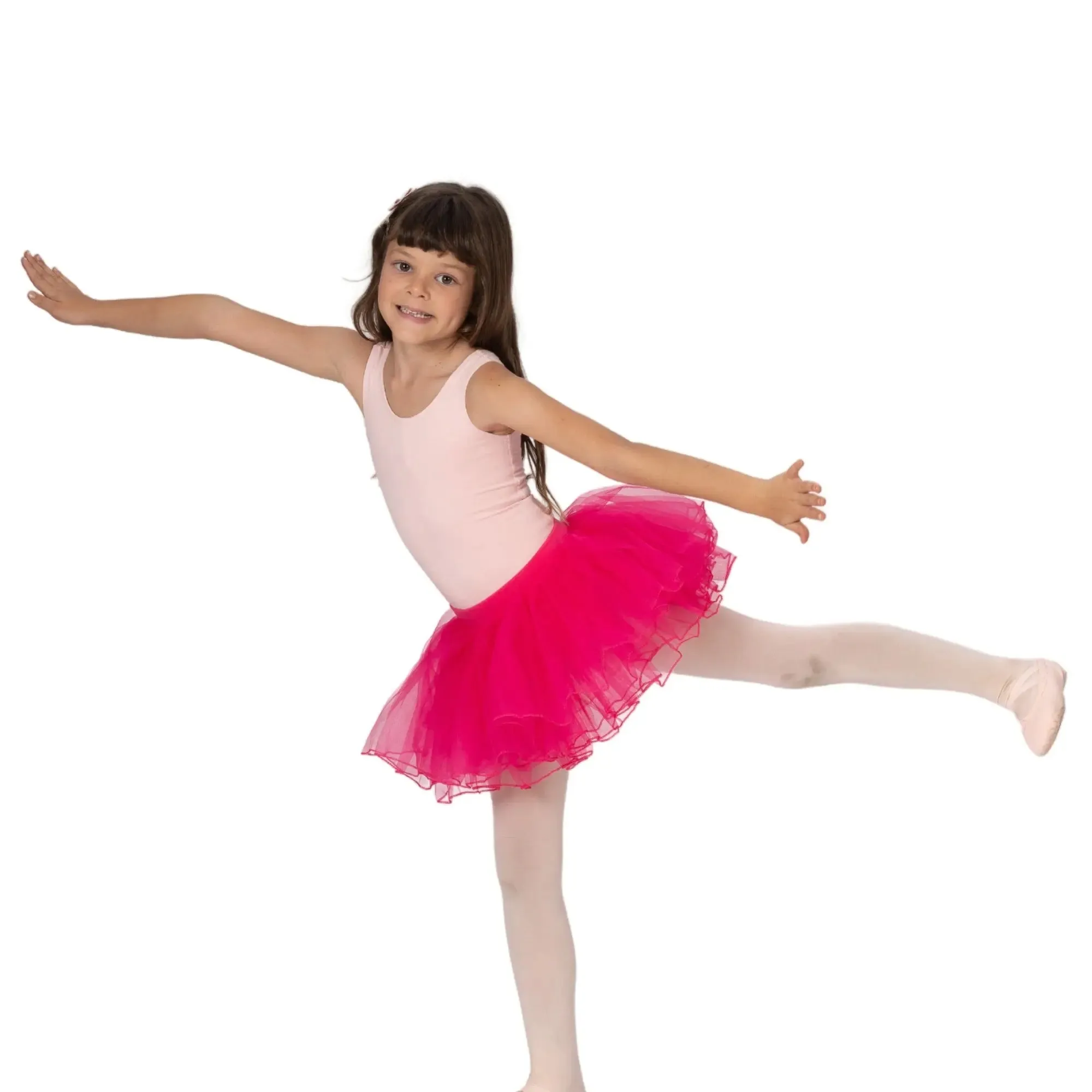 Elastic waist 4 layered Tutu Skirt