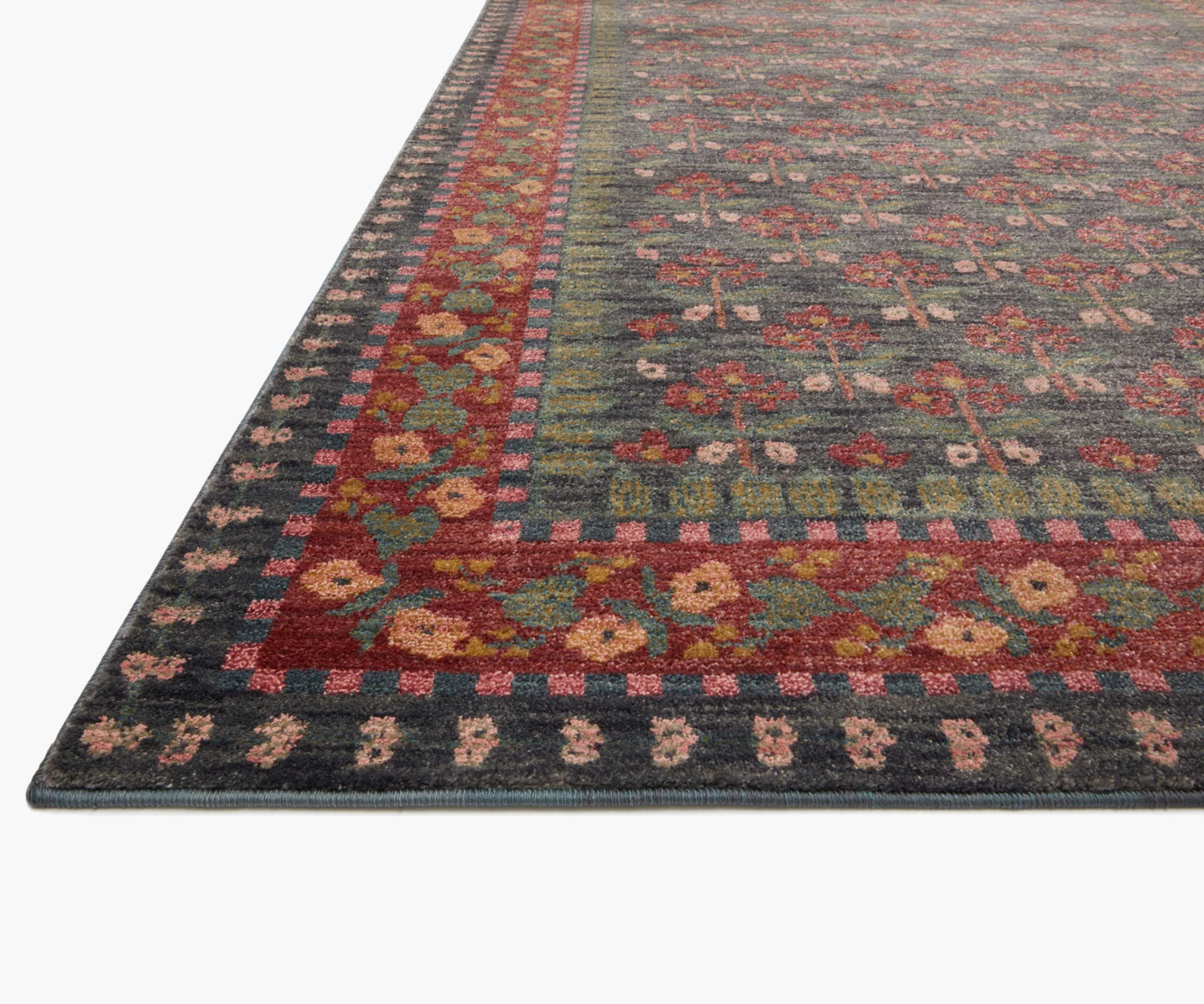 Fiore Forte Power-Loomed Rug - Navy