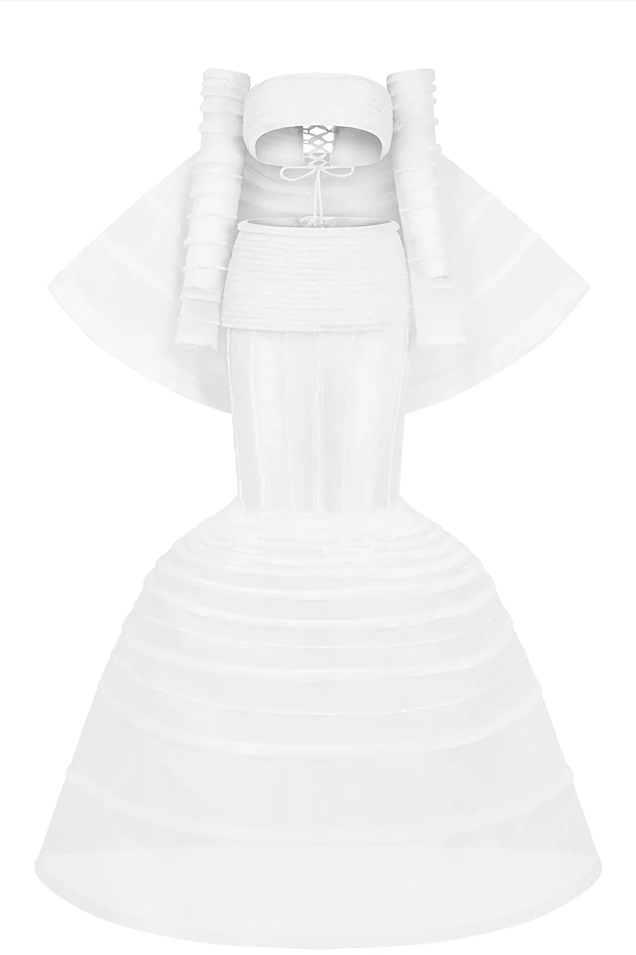 Floor-Length Dress with Mermaid Skirt