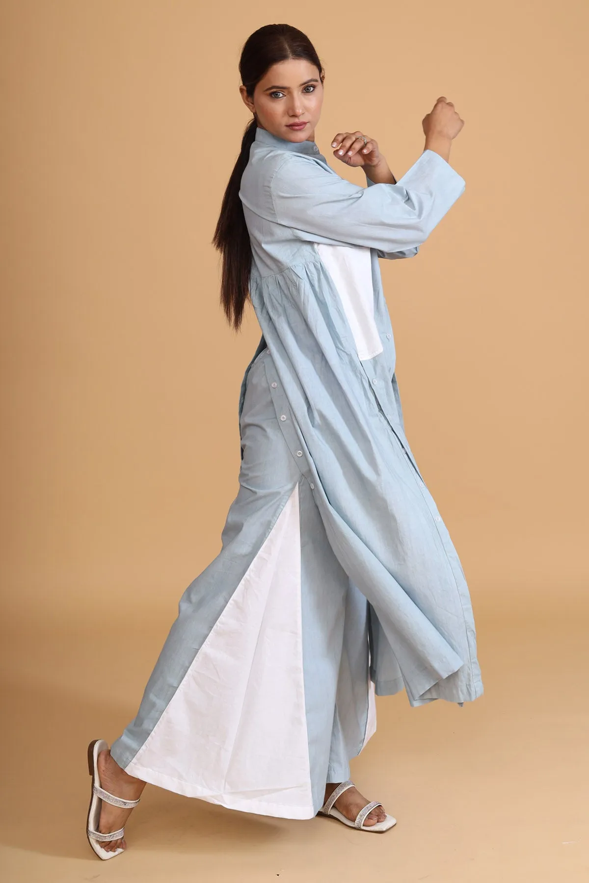 Front Patch Buttoned Tunic