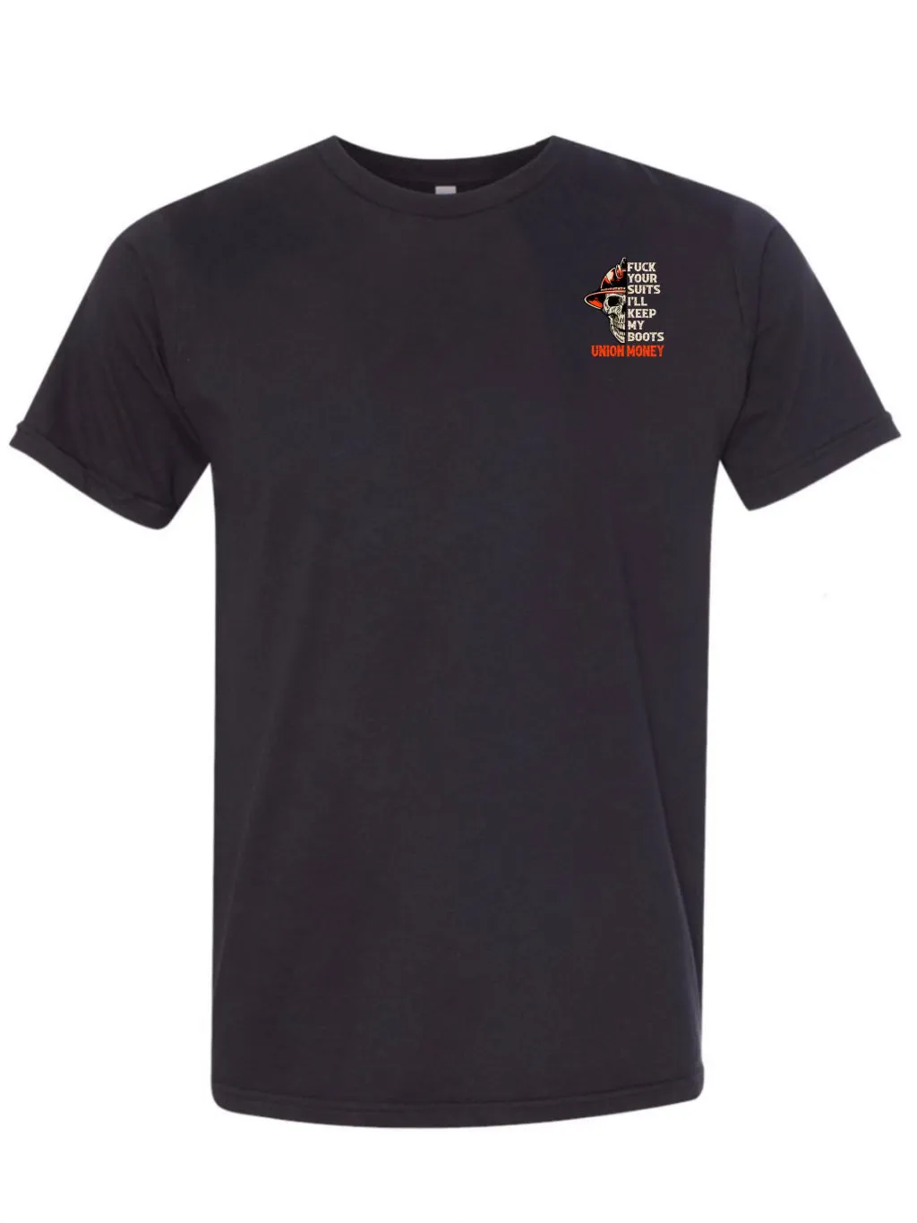 Fuck Your Suits Half Skull T-Shirt