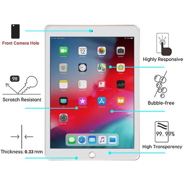 Full Coverage Tempered Glass Tablet Screen Protector