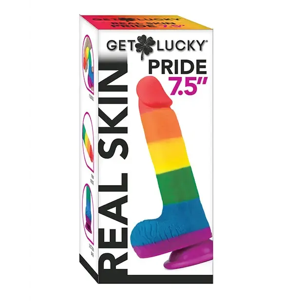 Get Lucky 7.5" Real Skin Series Pride- Rainbow