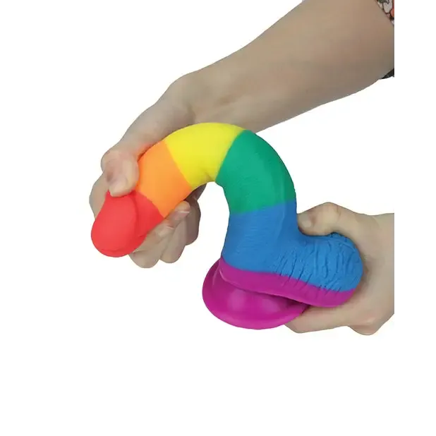 Get Lucky 7.5" Real Skin Series Pride- Rainbow