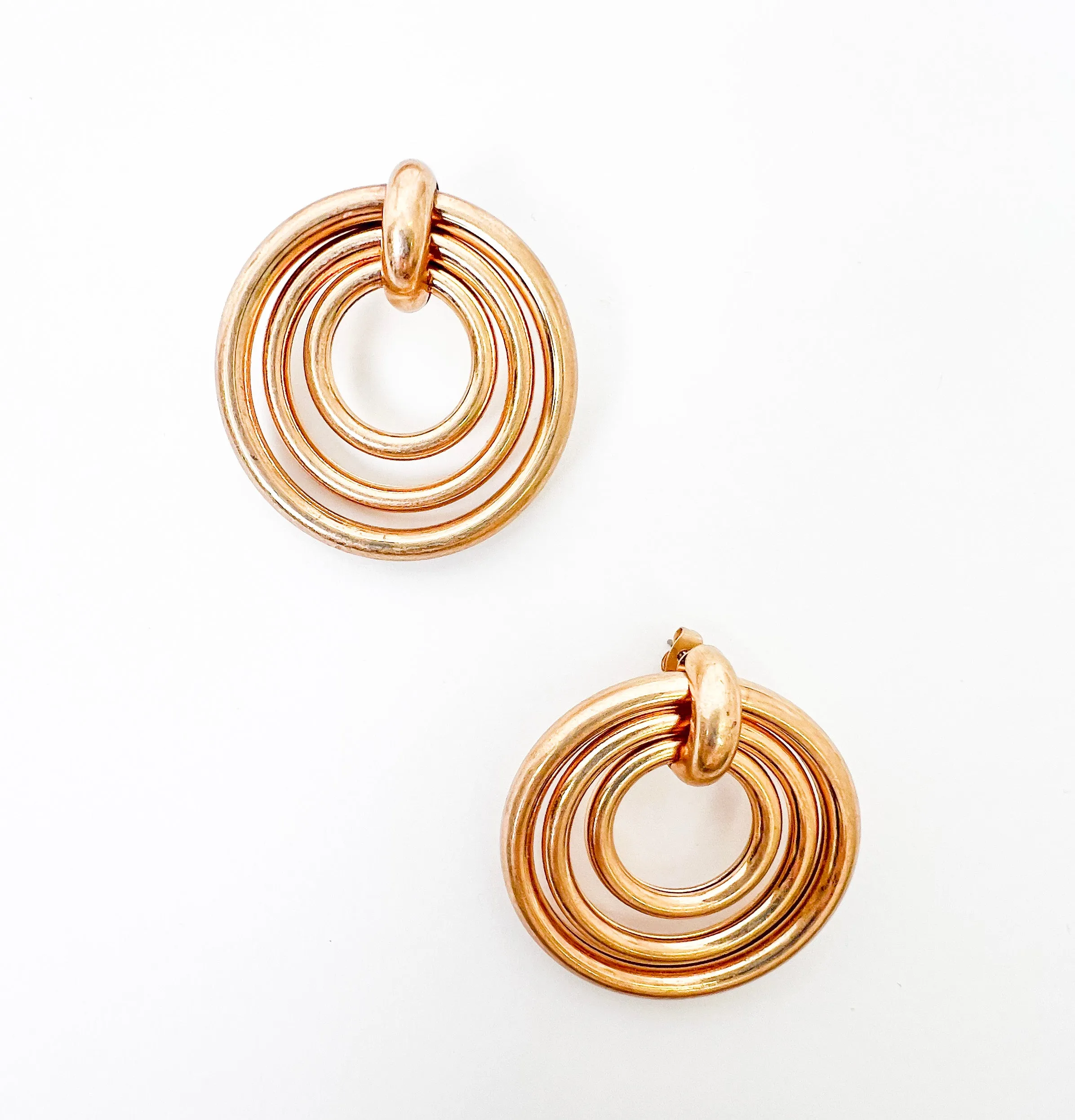 GOLD MULTI LAYERED EARRINGS