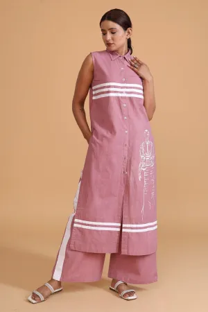 Hand Painted Stripe Tunic Set