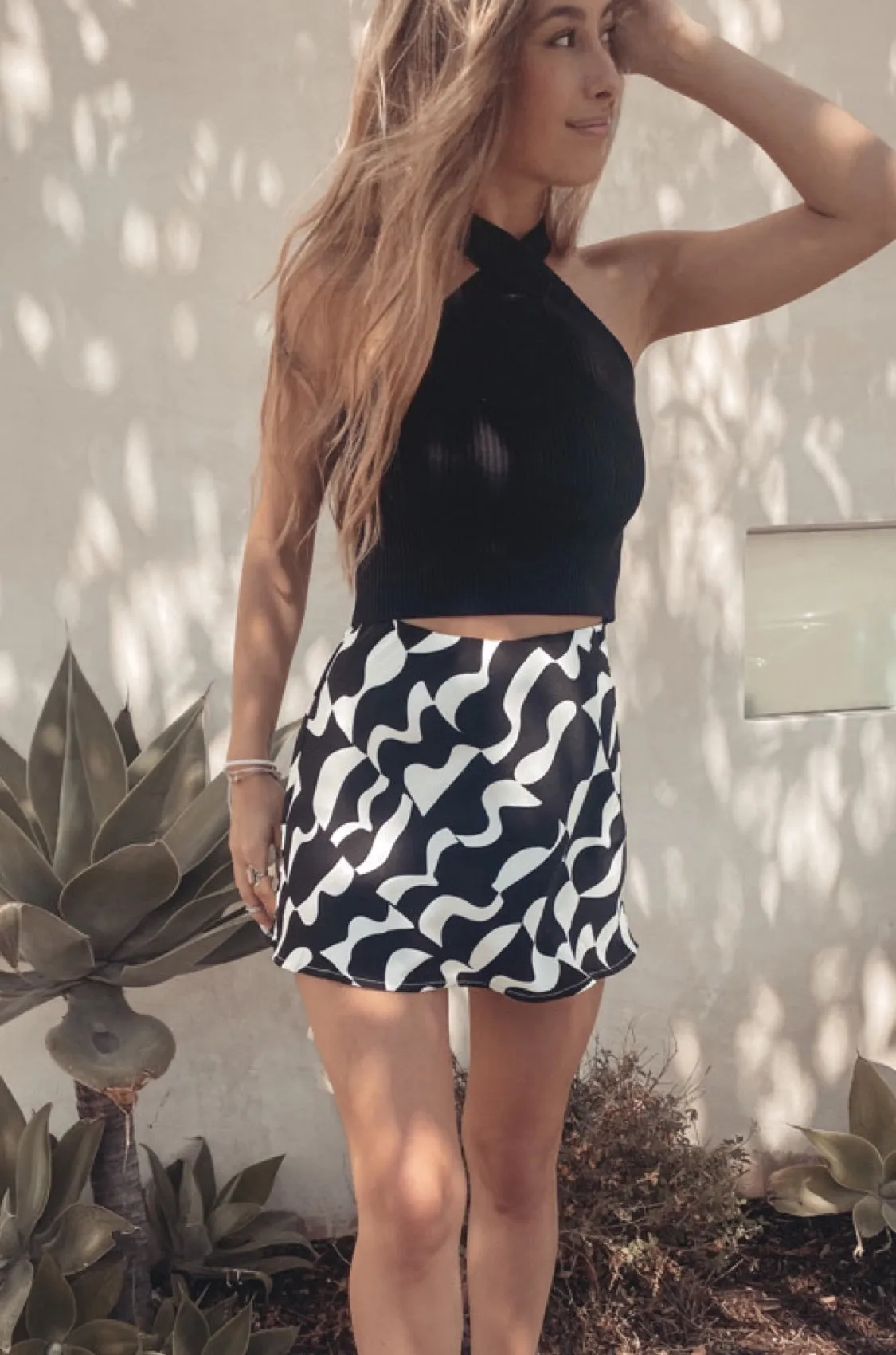 Harper Abstract Mini Skirt