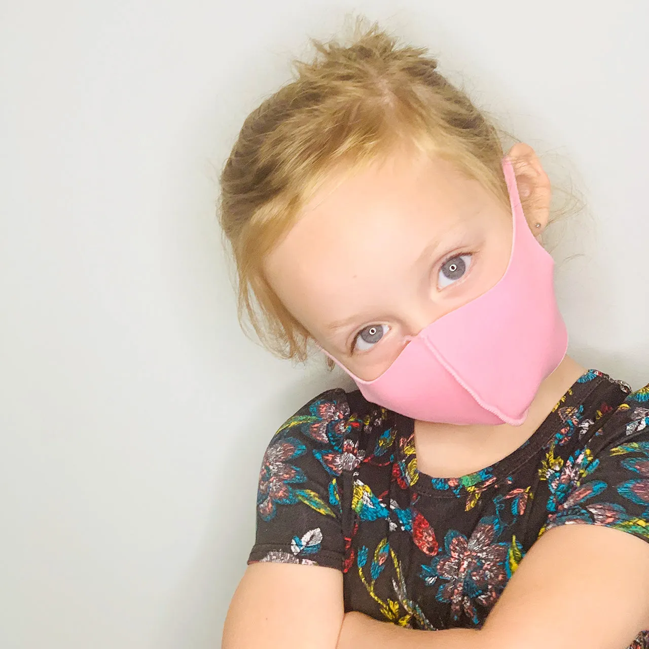 Kids Silver Fabric Mask