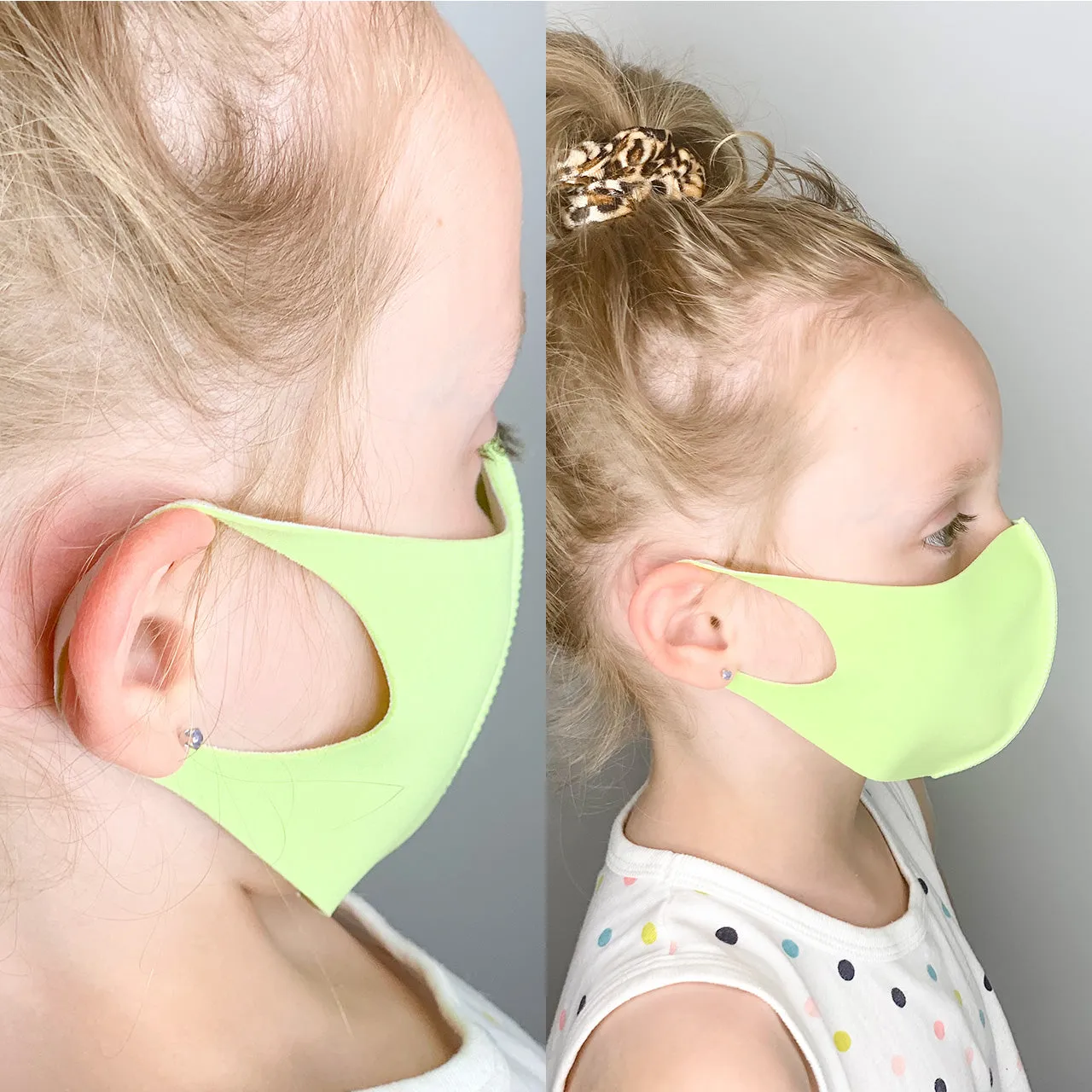 Kids Silver Fabric Mask
