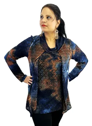Knitted Cowl Fooler Tunic