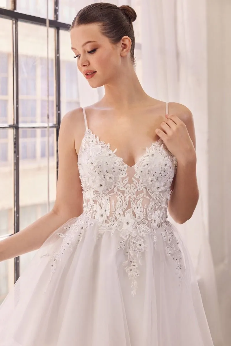 Lace A-Line Tulle Short Dress SF047