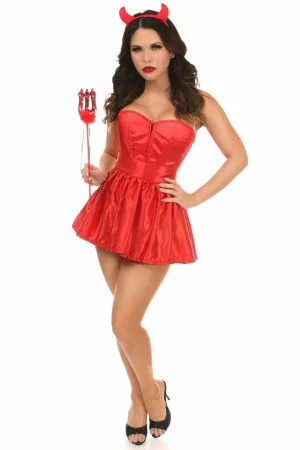 Lavish 4 PC Sexy Devil Corset Costume