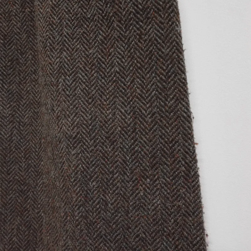 layered lace / tweed skirt