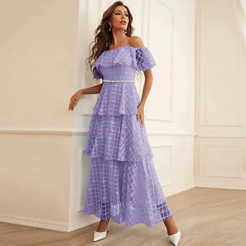 Layered Ruffle Maxi Dress